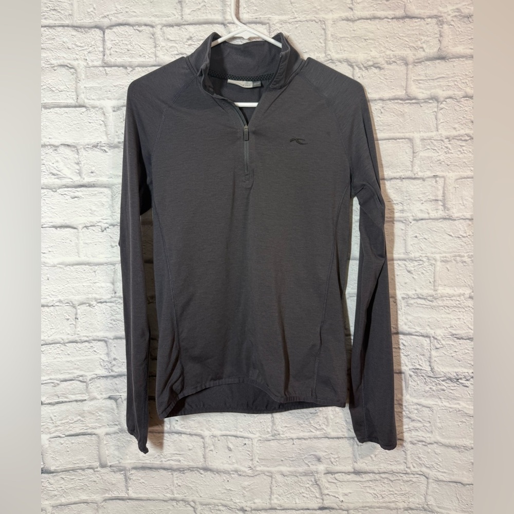 KJUS Gray Quarter-Zip Top, XS